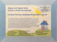 Wiggles and Giggles Home Daycare Flyer